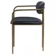 Parker Black Upholstered Dining Chair Set of 2