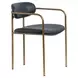 Parker Black Upholstered Dining Chair Set of 2