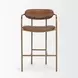 Parker Brown Leather Upholstered Counter Height Stool