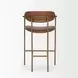 Parker Brown Leather Upholstered Counter Height Stool