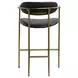 Parker Black Upholstered Counter Height Stool