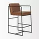 Stamford Brown Leather Upholstered Counter Height Stool