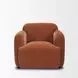 Saga Stonewashed Rust Upholstered Accent Chair