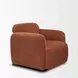 Saga Stonewashed Rust Upholstered Accent Chair