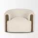 Kornelia Soft Oatmeal Upholstered Accent Chair