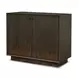Cinder Distressed Dark Brown 2 Door Accent Cabinet