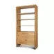 Belford Light Brown 2 Door Open Bookcase