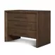 Belford Dark Brown 3 Drawer Nightstand