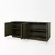 Cinder Distressed Dark Brown 4 Door Sideboard