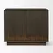 Cinder Distressed Dark Brown 2 Door Accent Cabinet