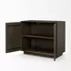 Cinder Distressed Dark Brown 2 Door Accent Cabinet