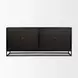 Sloan Light Brown and Black 4 Door Sideboard