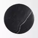 Rumer Black Round Marble Top Side Table