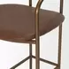 Parker Brown Leather Upholstered Counter Height Stool