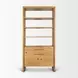 Belford Light Brown 2 Door Open Bookcase
