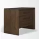 Belford Dark Brown 3 Drawer Nightstand