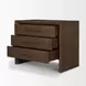 Belford Dark Brown 3 Drawer Nightstand