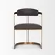 Hollyfield II Charcoal and Brown Leather Upholstered Dining Chair