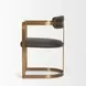 Hollyfield II Charcoal and Brown Leather Upholstered Dining Chair
