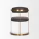 Hollyfield II Charcoal and Brown Leather Upholstered Dining Chair