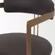 Hollyfield II Charcoal and Brown Leather Upholstered Dining Chair