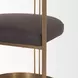 Hollyfield II Charcoal and Brown Leather Upholstered Dining Chair
