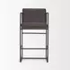 Stamford Charcoal Leather Upholstered Counter Height Stool