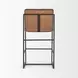 Stamford Charcoal Leather Upholstered Counter Height Stool