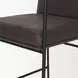 Stamford Charcoal Leather Upholstered Counter Height Stool