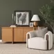 Kornelia Soft Oatmeal Upholstered Accent Chair