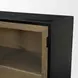 Sloan Light Brown and Black 4 Door Sideboard