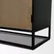 Sloan Light Brown and Black 4 Door Sideboard
