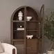 Suri Mid Brown 2 Door Curio Cabinet