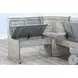 Sagewyn Gray 75" Breakfast Nook Dining Set