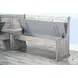 Sagewyn Gray 75" Breakfast Nook Dining Set
