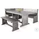Sagewyn Gray 75" Breakfast Nook Dining Set