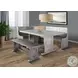 Sagewyn Gray 75" Breakfast Nook Dining Set