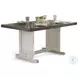 Autumn Echo White 60" Rectangular Dining Table