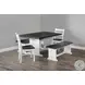Autumn Echo White 60" Rectangular Dining Table
