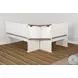Willow Nest Wood 75" Breakfast Nook Dining Set