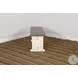 Willow Nest Marble White and Buck Skin 48" Dining Bench