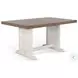 Willow Nest White 60" Rectangular Dining Table