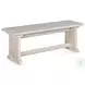 Seaside Marble White 48" Dining Bench