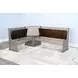 Rustic Refined Gray 75" Breakfast Nook Dining Set