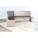 Rustic Refined Gray 75" Breakfast Nook Dining Set