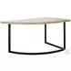 Curve Point Natural 48" Round Dining Table
