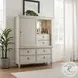 Azure Cove Egret Media Wardrobe with Deck