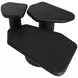 Della Black Free Form Large Concrete Top Outdoor Cocktail Table