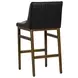Halden Bravo Black Upholstered Bar Stool