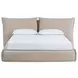 Amoris Danny Cream King Upholstered Panel Bed